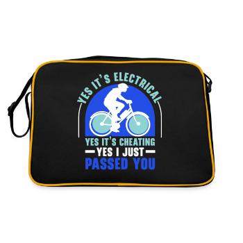 Vélo électrique E-Bike Ride Bike Amateurs de vélo - Sac Retro - noir/or - Dos