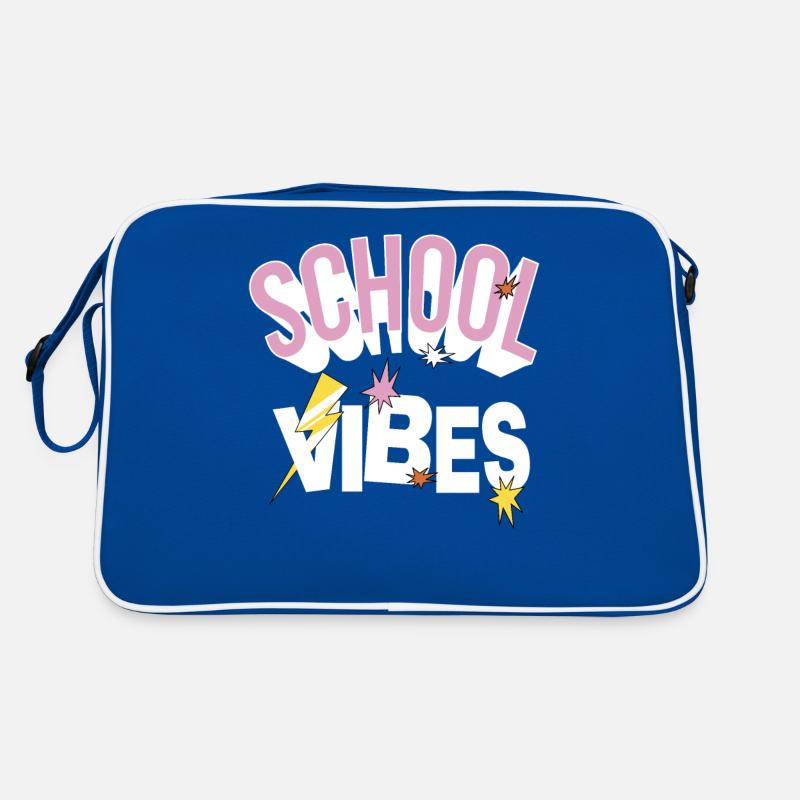 School Vibe Teacher Student Study Quote Gift Retro Bag