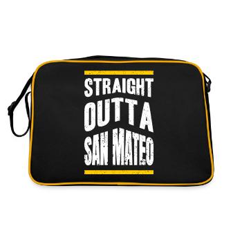 Straight from San Mateo California Walking Town - Retro Bag - black/gold - Back