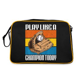 Jouez au baseball comme un champion aujourd’hui - Sac Retro - noir/or - Dos
