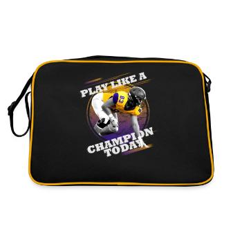 Jouez à un Champion Football Rugby aujourd’hui - Sac Retro - noir/or - Dos