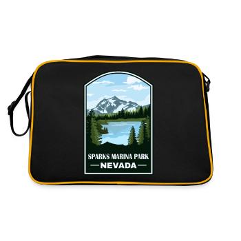 Sparks Marina Park Nevada Mountain Explorer - Retro Tasche - Schwarz/Gold - Hinten
