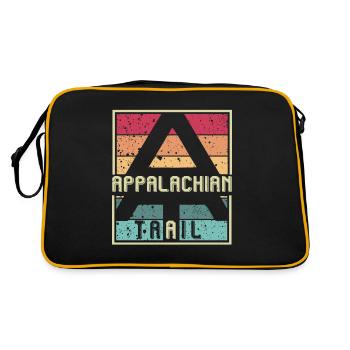 Appalachian Trail Mountains Souvenir Hiking Trail - Retro Bag - black/gold - Back
