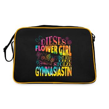 Inscription au gymnase Flower Girl du secondaire - Sac Retro - noir/or - Dos