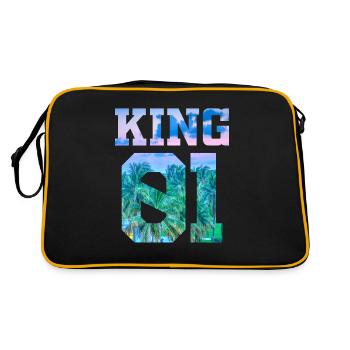 Partner Look Couple Partner Couple Couple Family - Retro Bag - black/gold - Back
