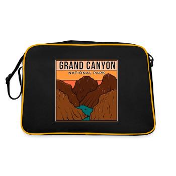 Parc national du Grand Canyon Souvenir Colorado Campin - Sac Retro - noir/or - Dos