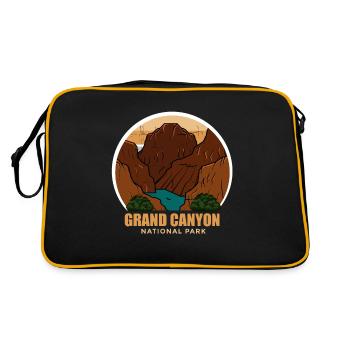 Grand Canyon Colorado National Park Randonnée Camping - Sac Retro - noir/or - Dos