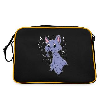 Chauve-souris Kawaii - Sac Retro - noir/or - Dos