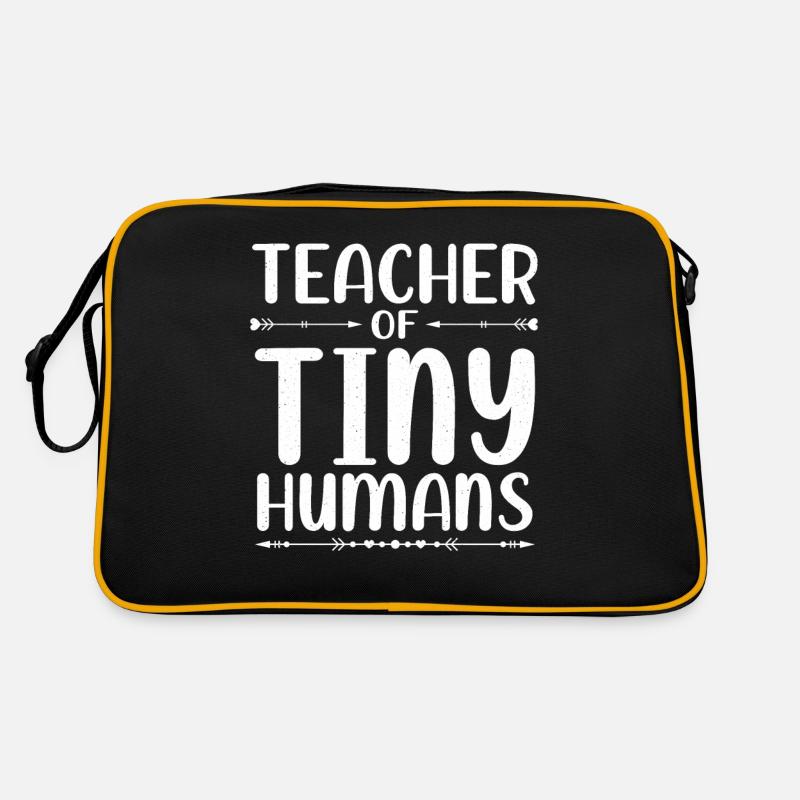 Teacher of Tiny Humans Kindergarten Lehrer Retro Tasche