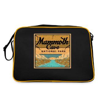 Mammoth Cave Kentucky National Park Souvenir - Sac Retro - noir/or - Dos