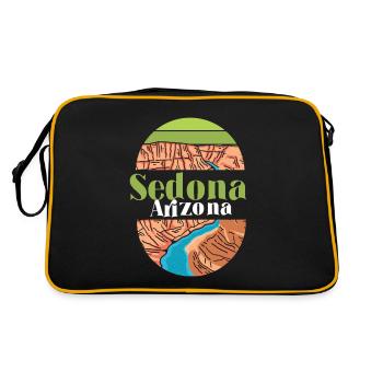 Arizona Sedona National Park Canyon Camping - Sac Retro - noir/or - Dos