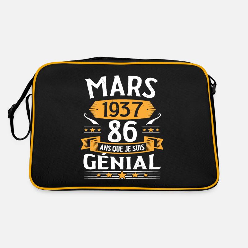 Mars 1937 86 Ans Que Je Suis Génial Anniversaire Sac Retro