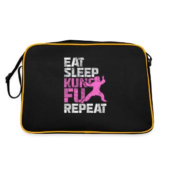 Kung-fu - Sac Retro - noir/or - Dos