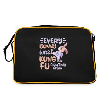 Kung-fu - Sac Retro - noir/or - Dos