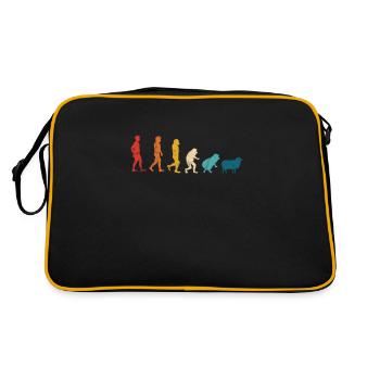 Moutons Élevage Élevage Mouton Chèvre Cadeau - Sac Retro - noir/or - Dos