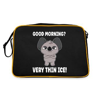 Bonjour? Très mince glace matin moufle Koala - Sac Retro - noir/or - Dos
