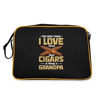 Cigare Fumeur Tabac Cigare Cadeau - Sac Retro - noir/or - Dos