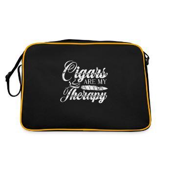 Zigarre - Retro Tasche - Schwarz/Gold - Hinten