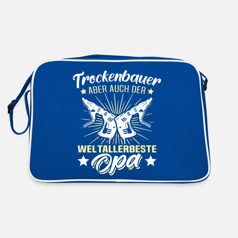 Trockenbauer Opa Geschenk Trockenbaumonteur Opas Retro Tasche