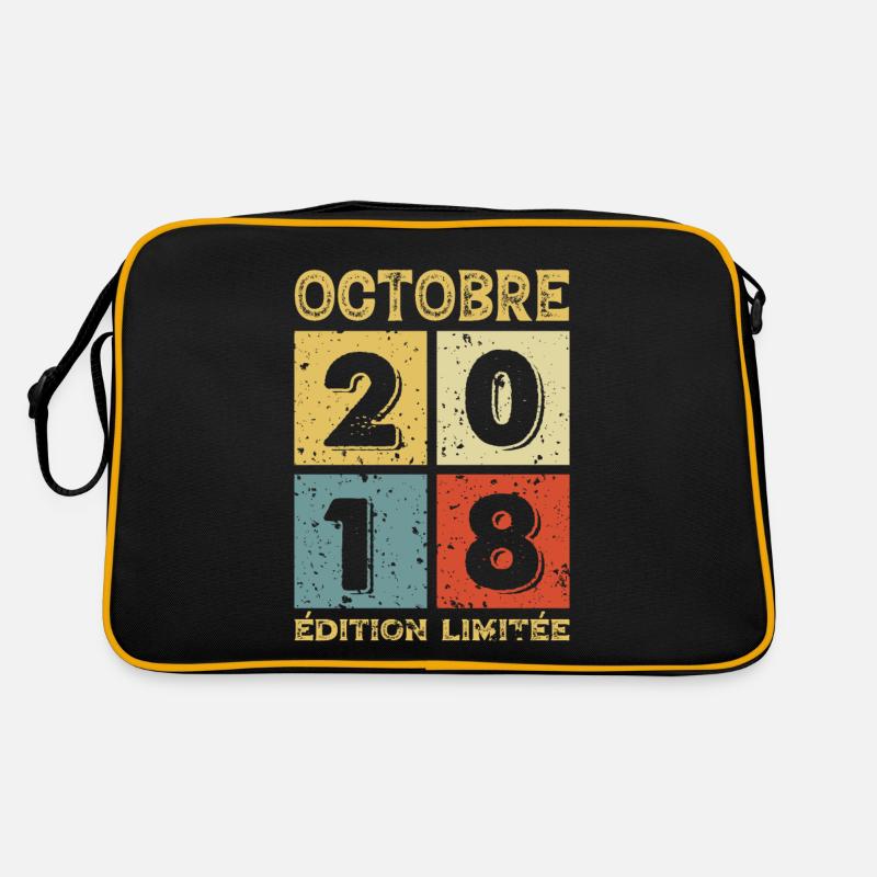 Anniversaire Vintage Idée Cadeau Octobre 2018 Sac Retro