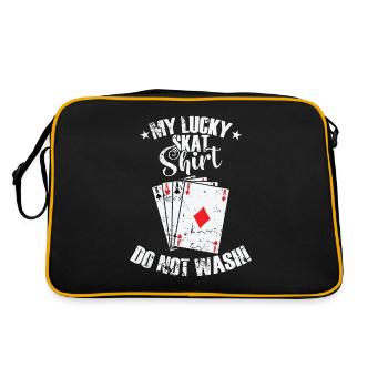 My lucky Skat Tee Do not Wash Kartenspiel - Retro Tasche - Schwarz/Gold - Hinten