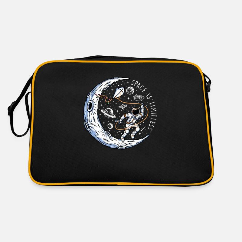 Space Is Limitless - Astronaut in space Retro Bag
