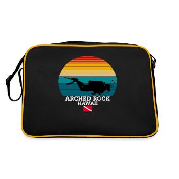 Arched Rock US Island Diving - Retro Bag - black/gold - Back