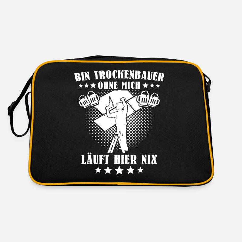 Trockenbaumonteur Retro Tasche