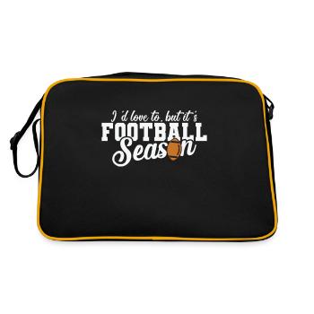 J’adorerais le faire, mais c’est la saison de football - Sac Retro - noir/or - Dos