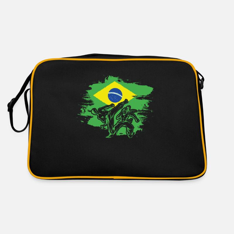 Professeur de Capoeira, Drapeau Brésilien Capoeira Sac Retro