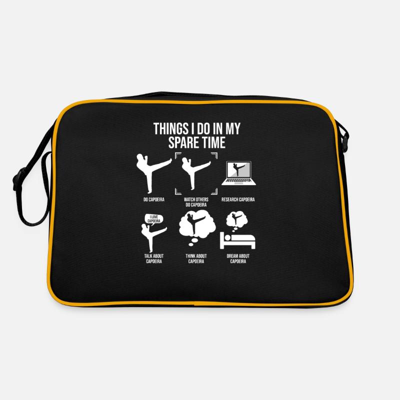 Ce que je fais dans mes temps libres, professeur de capoeira Sac Retro
