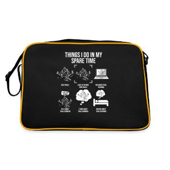 Ce que je fais pendant mon temps libre, Trailrunner - Sac Retro - noir/or - Dos