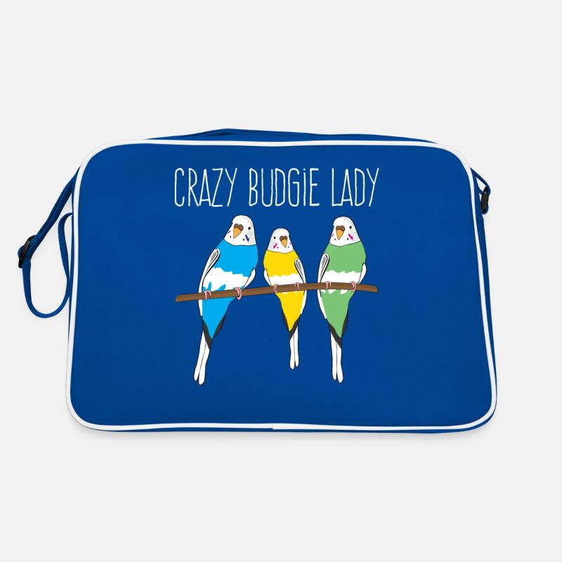 Budgerigar Budgie Lady Budgerigar Retro Bag