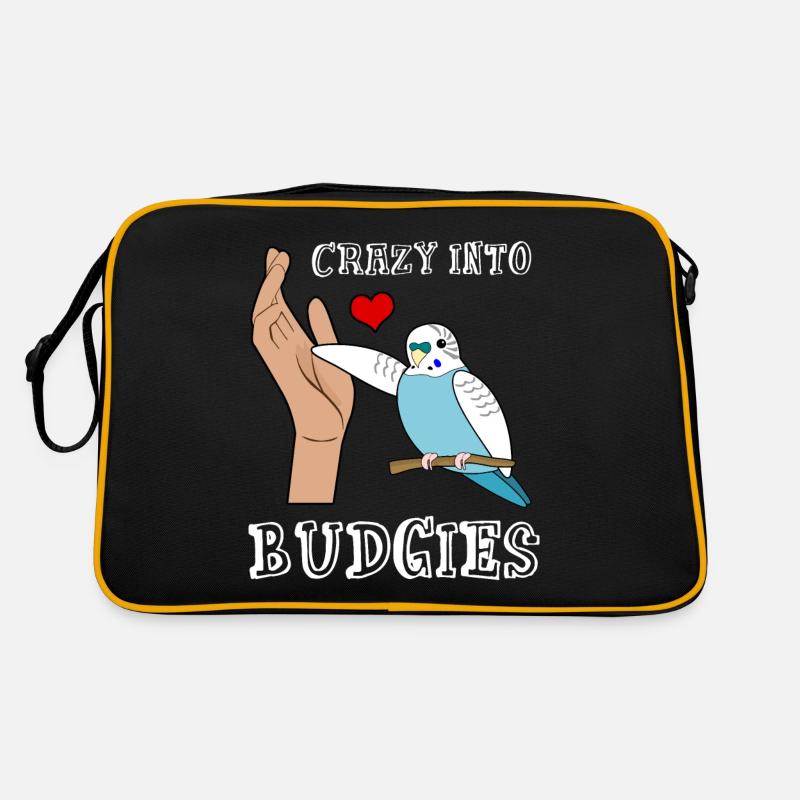 Budgerigar Budgie Coeur Budgerigar Sac Retro