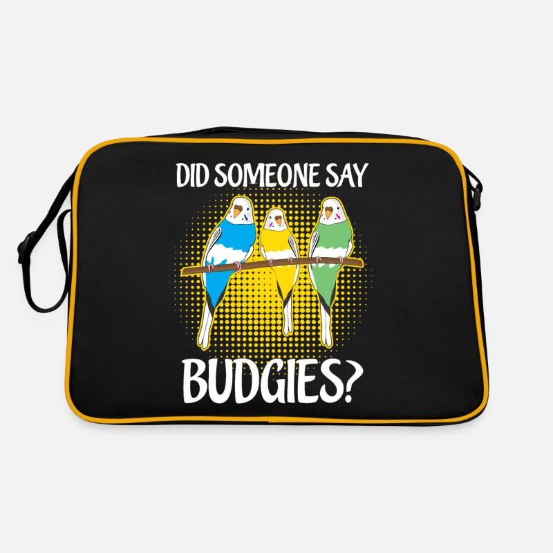 Budgerigar Saying Budgie Retro Bag