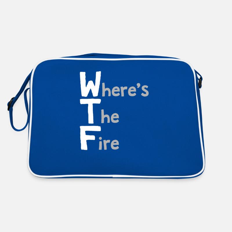 Where's The Fire, Lustige Brandbekämpfung Retro Tasche