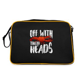 Crawfish Crawfish Seafood Crab Gift - Retro Bag - black/gold - Back