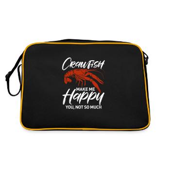 Crayfish - Retro Bag - black/gold - Back