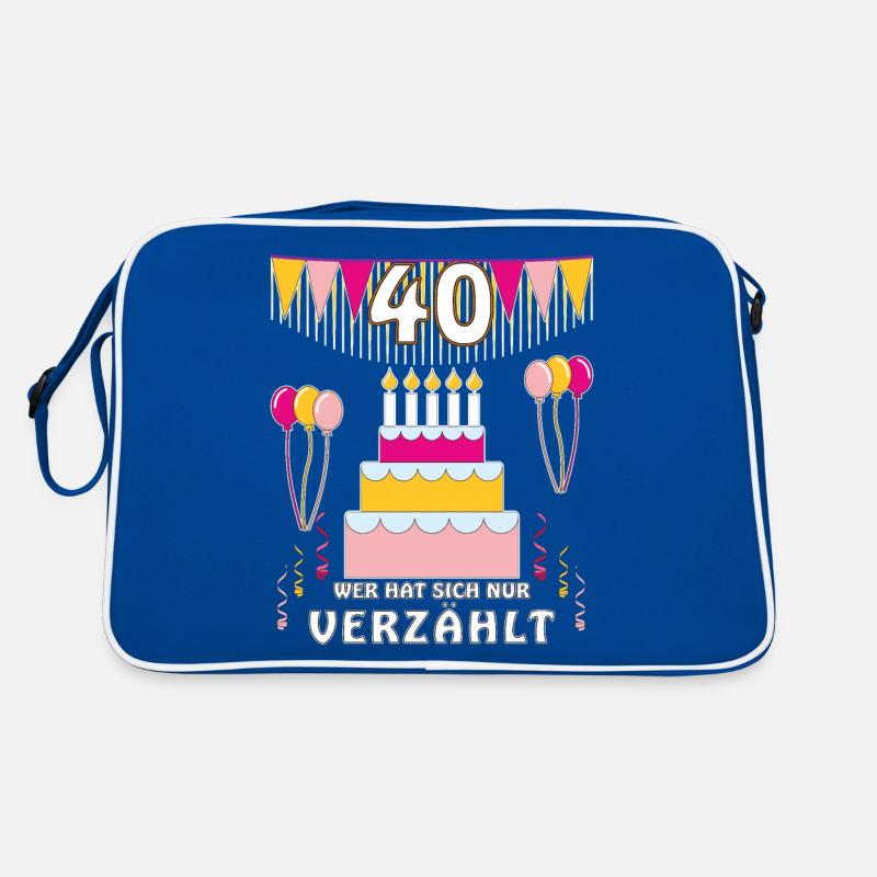 GEBURTSTAG 40 Retro Tasche