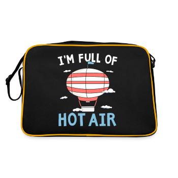 Je suis plein de montgolfières amateur balloonfa - Sac Retro - noir/or - Dos