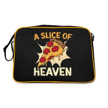 A Slice of Heaven Pizza Lovers Italien - Sac Retro - noir/or - Dos