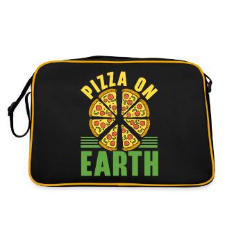 Pizza On Earth Pizza Lovers Cuisine italienne - Sac Retro - noir/or - Dos