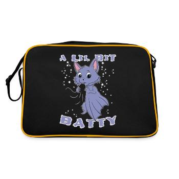 Chauve-souris mignonne Halloween - Sac Retro - noir/or - Dos
