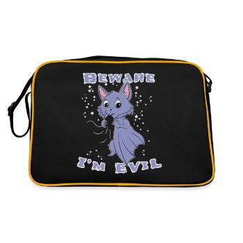 Chauve-souris mignonne Halloween - Sac Retro - noir/or - Dos