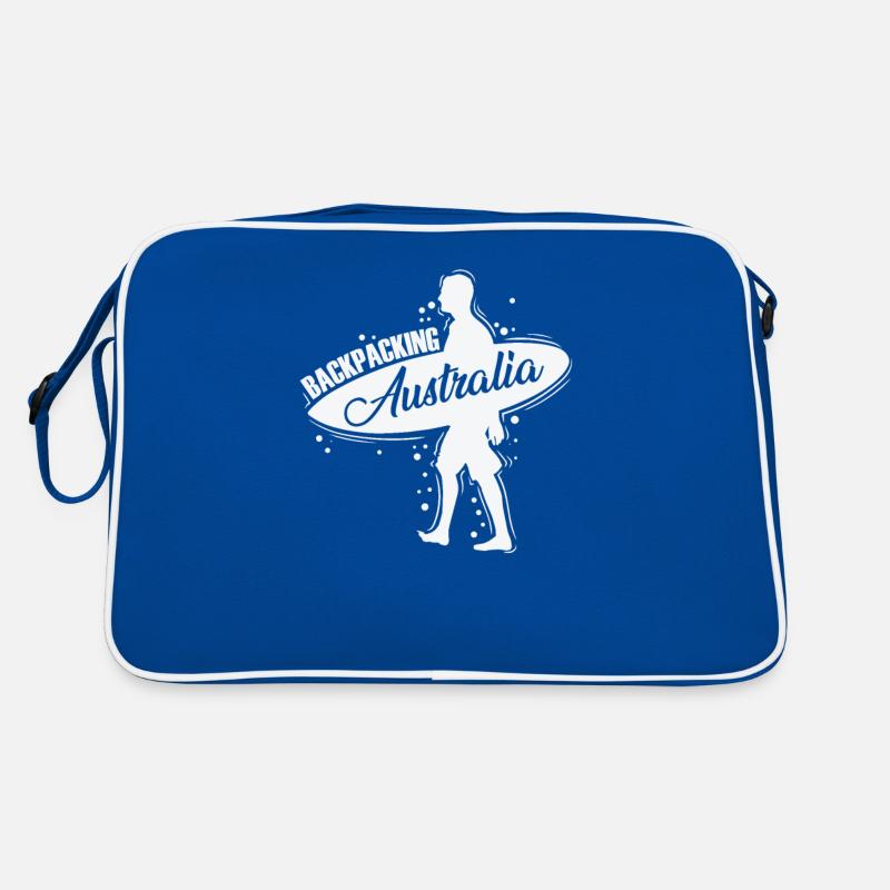 Backbacking Australia Outback Abenteuer Retro Tasche
