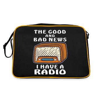 I HAVE A RADIO - Retro Bag - black/gold - Back