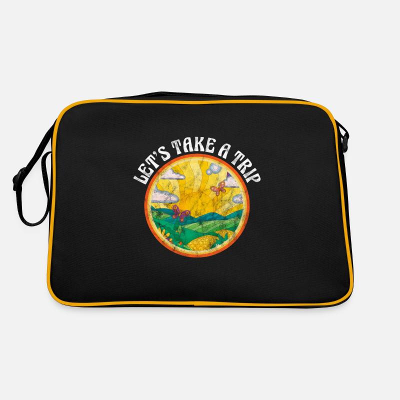 Hippy - Retro Bag - black/gold
