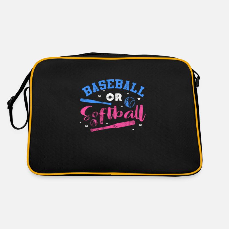 Softball Baseball Schwangerschaft Retro Tasche