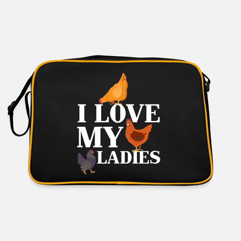 J’aime mes dames Poulet Poussins Poussins Poulets Sac Retro