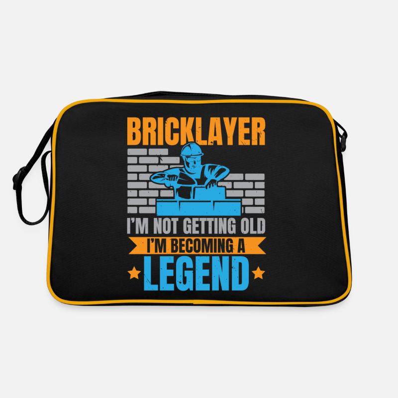 Maurer Ich werde nicht alt, ich bin eine Legende Retro Tasche